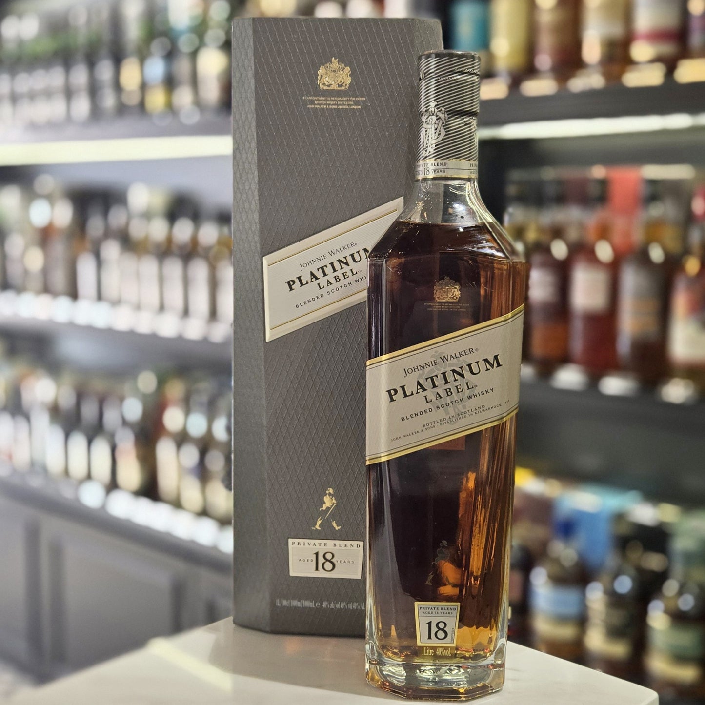 Johnnie Walker 18 Year Old Platinum Label Blended Scotch Whisky (1L)